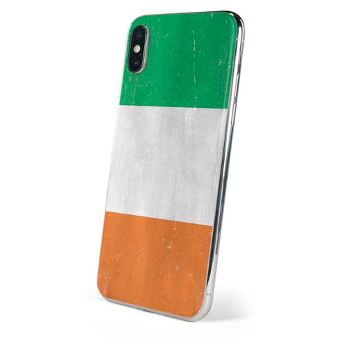 Ireland Flag Distressed iPhone X Skin